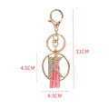 Rhinestones English Letter Alloy Keychain - Blingy Bag LLC