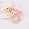 Rhinestones English Letter Alloy Keychain - Blingy Bag LLC