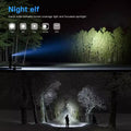 Super-Bright 90000LM LED Tactical Flashlight 5 Modes Zoomable Torch Searchlight - Blingy Bag LLC