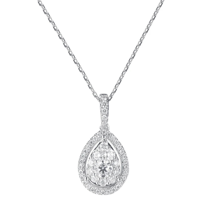 Water Drop Pendant Necklace - Blingy Bag LLC