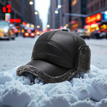 Men’s Winter Hat with Ear Flaps – Thermal Windproof Ski Cap for Outdoor Sports & Cold Weather