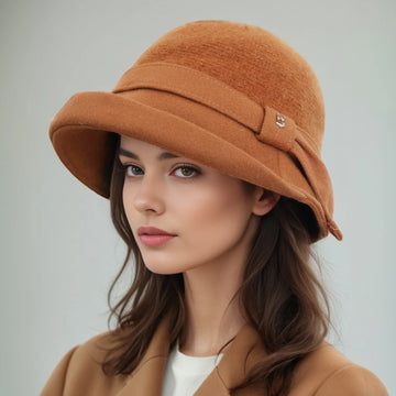 Women’s Thickened Knitted Fisherman Hat – Autumn & Winter High-End Solid Color Top Basin Hat