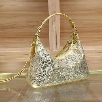 Women’s Shiny Rhinestone Evening Bag – Luxury Shoulder & Crossbody Handbag