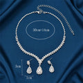 V-Shaped Rhinestone Jewelry Set - Blingy Bag LLC