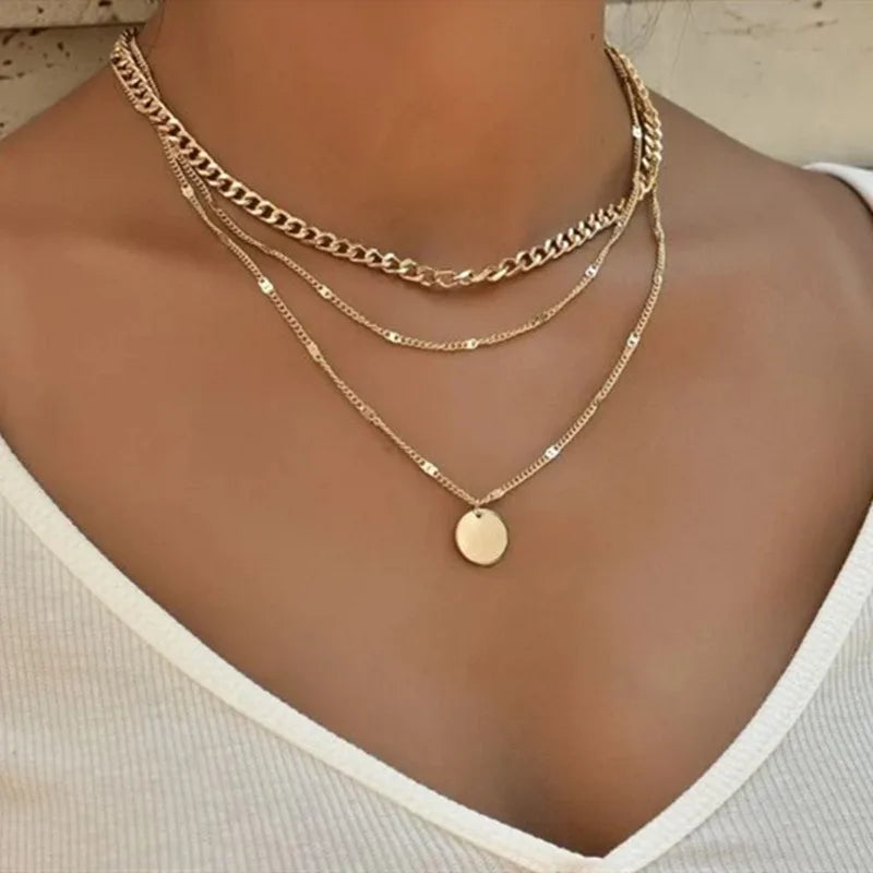 Vintage Layered Necklace – Women’s Pendant Jewelry & Fashion Accessories for Girls 2022