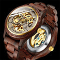 Classic Wooden Men's Mechanical Watch - Blingy Bag LLC